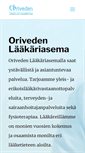 Mobile Screenshot of orivedenlaakariasema.fi