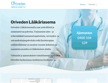 Tablet Screenshot of orivedenlaakariasema.fi